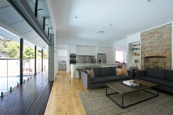 Split View Between The Deck And Living Area Of A Home Renovation By Homes 4 Living