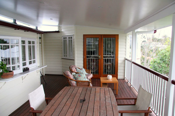 Outdoor Area Of Renovated Queenslander By Homes 4 Living